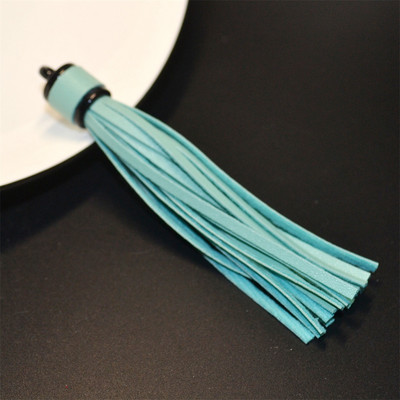 WFFNNKC 6 buc. pandantive cu ciucuri din piele artificială multicoloră, bijuterii pentru articole de îmbrăcăminte, artizanat, cu franjuri, geantă pentru telefon, lanț cheie, accesorii de decor