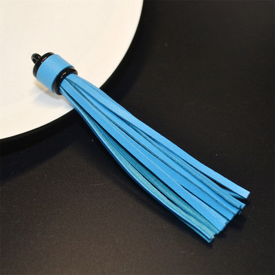 WFFNNKC 6 buc. pandantive cu ciucuri din piele artificială multicoloră, bijuterii pentru articole de îmbrăcăminte, artizanat, cu franjuri, geantă pentru telefon, lanț cheie, accesorii de decor