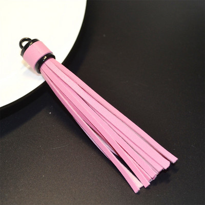 WFFNNKC 6 buc. pandantive cu ciucuri din piele artificială multicoloră, bijuterii pentru articole de îmbrăcăminte, artizanat, cu franjuri, geantă pentru telefon, lanț cheie, accesorii de decor