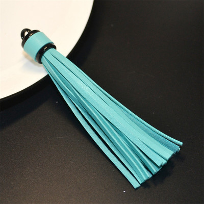 WFFNNKC 6 buc. pandantive cu ciucuri din piele artificială multicoloră, bijuterii pentru articole de îmbrăcăminte, artizanat, cu franjuri, geantă pentru telefon, lanț cheie, accesorii de decor