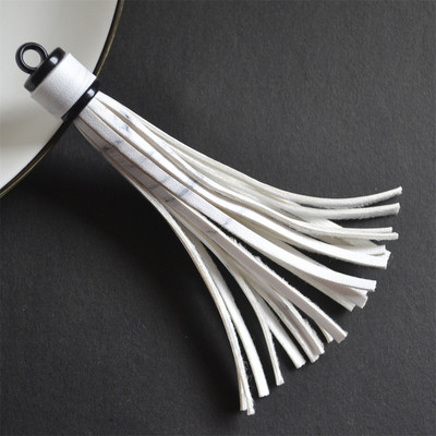 WFFNNKC 6 buc. pandantive cu ciucuri din piele artificială multicoloră, bijuterii pentru articole de îmbrăcăminte, artizanat, cu franjuri, geantă pentru telefon, lanț cheie, accesorii de decor