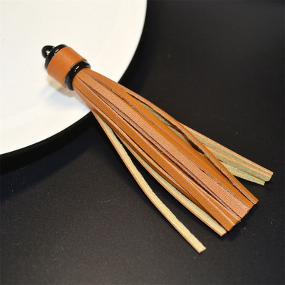 WFFNNKC 6 buc. pandantive cu ciucuri din piele artificială multicoloră, bijuterii pentru articole de îmbrăcăminte, artizanat, cu franjuri, geantă pentru telefon, lanț cheie, accesorii de decor