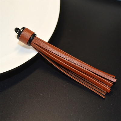 WFFNNKC 6 buc. pandantive cu ciucuri din piele artificială multicoloră, bijuterii pentru articole de îmbrăcăminte, artizanat, cu franjuri, geantă pentru telefon, lanț cheie, accesorii de decor