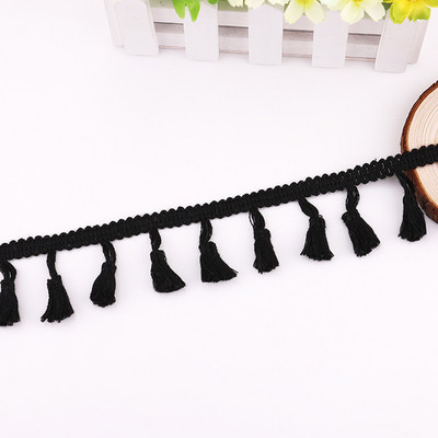 5 yard 4,0 cm pamut rojtos csipke minőségi bojt díszítő színes szalag ruha varrás kiegészítő függöny dekoratív