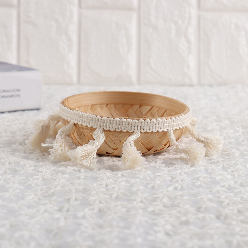 5 yard 4,0 cm pamut rojtos csipke minőségi bojt díszítő színes szalag ruha varrás kiegészítő függöny dekoratív