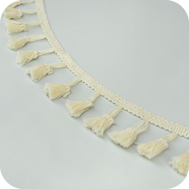 5 yard 4,0 cm pamut rojtos csipke minőségi bojt díszítő színes szalag ruha varrás kiegészítő függöny dekoratív