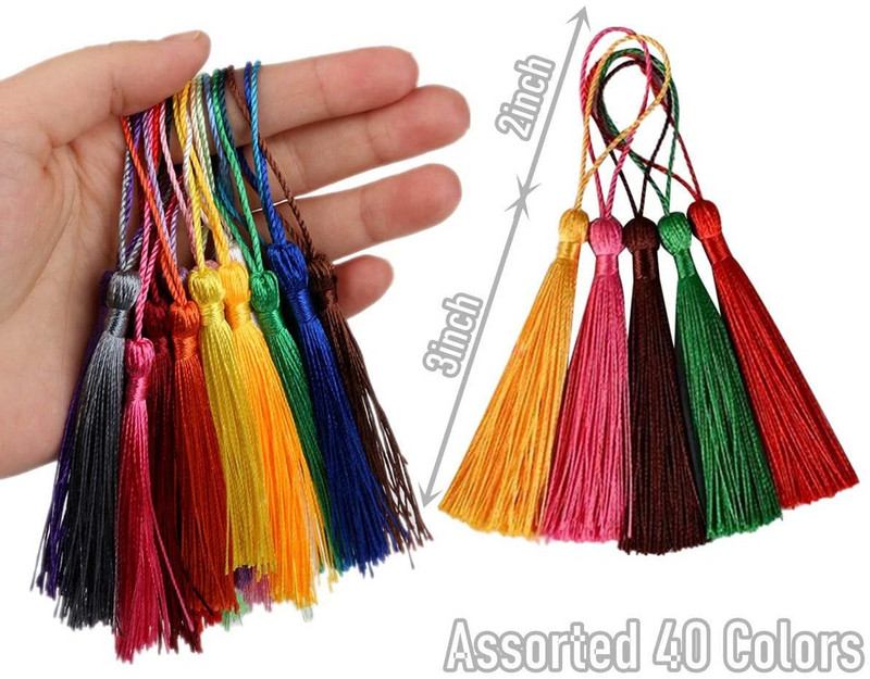 32 buc. Semn de carte cu ciucuri de mătase Perie cu franjuri pentru bricolaj, breloc, cârlige pentru cercei, pandantiv, bijuterii, accesorii, accesorii