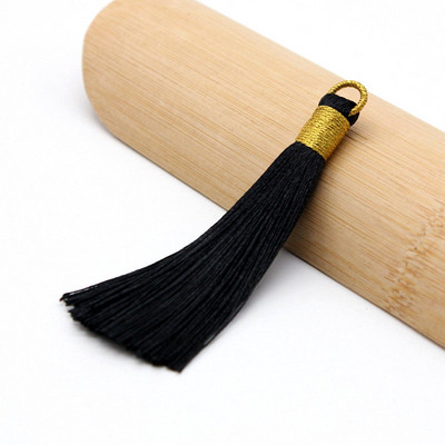 5 τεμ/συσκευασία 80mm Χρυσή φούντα Κρεμαστό σχοινί φούντα κρόσσια για ράψιμο κουρτινών Ένδυμα Διακόσμηση σπιτιού Αξεσουάρ κοσμημάτων χειροτεχνίας