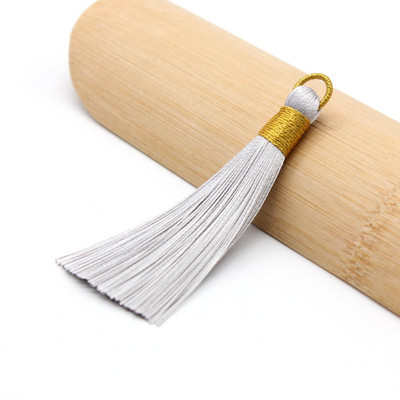 5 τεμ/συσκευασία 80mm Χρυσή φούντα Κρεμαστό σχοινί φούντα κρόσσια για ράψιμο κουρτινών Ένδυμα Διακόσμηση σπιτιού Αξεσουάρ κοσμημάτων χειροτεχνίας