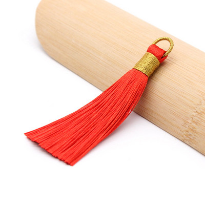 5 τεμ/συσκευασία 80mm Χρυσή φούντα Κρεμαστό σχοινί φούντα κρόσσια για ράψιμο κουρτινών Ένδυμα Διακόσμηση σπιτιού Αξεσουάρ κοσμημάτων χειροτεχνίας