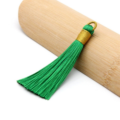 5 τεμ/συσκευασία 80mm Χρυσή φούντα Κρεμαστό σχοινί φούντα κρόσσια για ράψιμο κουρτινών Ένδυμα Διακόσμηση σπιτιού Αξεσουάρ κοσμημάτων χειροτεχνίας