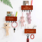 Cârlige de depozitare cu gravat vintage negru Suport cheie Umeraș Organizatori de cameră Depozitare Accesorii pentru casă Raft de perete Decor acasă