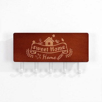 Cârlige de depozitare cu gravat vintage negru Suport cheie Umeraș Organizatori de cameră Depozitare Accesorii pentru casă Raft de perete Decor acasă