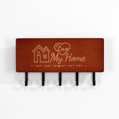 Cârlige de depozitare cu gravat vintage negru Suport cheie Umeraș Organizatori de cameră Depozitare Accesorii pentru casă Raft de perete Decor acasă