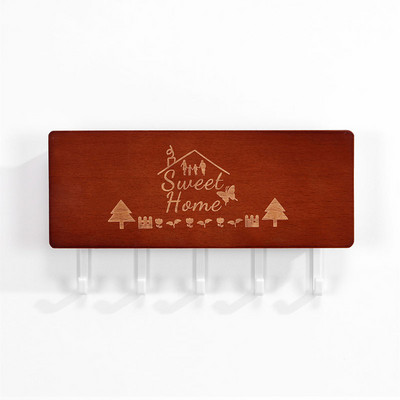 Cârlige de depozitare cu gravat vintage negru Suport cheie Umeraș Organizatori de cameră Depozitare Accesorii pentru casă Raft de perete Decor acasă