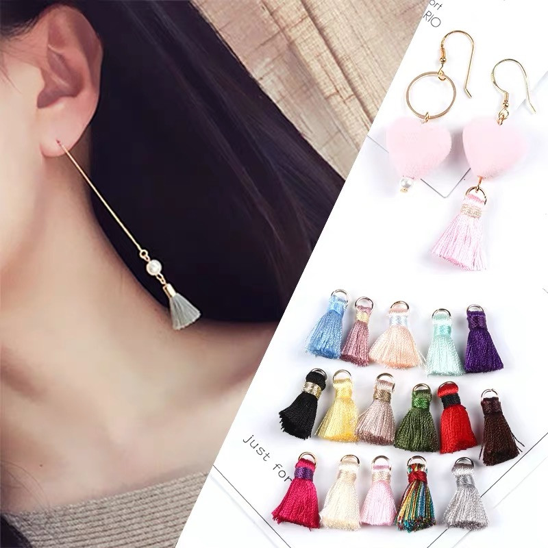 Jauns 10Gb Mini Metāla piekarināmais Gredzens Pušķis Apdare Kulons DIY Amatniecība Rotaslietas Auskari Dekora Materiāli Bārkstis Apdare