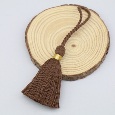 10 ΤΕΜ Φούντες με κρόσσια από καθαρό βαμβάκι 6cm μπρελόκ Φούντες Χρυσή κλωστή Φούντα For Diy Ρούχα κοσμήματα Making Home Decor Accessorie