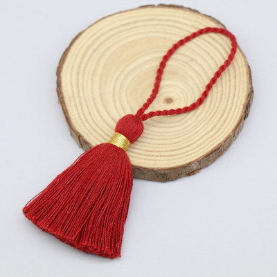 10 ΤΕΜ Φούντες με κρόσσια από καθαρό βαμβάκι 6cm μπρελόκ Φούντες Χρυσή κλωστή Φούντα For Diy Ρούχα κοσμήματα Making Home Decor Accessorie