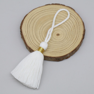 10 ΤΕΜ Φούντες με κρόσσια από καθαρό βαμβάκι 6cm μπρελόκ Φούντες Χρυσή κλωστή Φούντα For Diy Ρούχα κοσμήματα Making Home Decor Accessorie