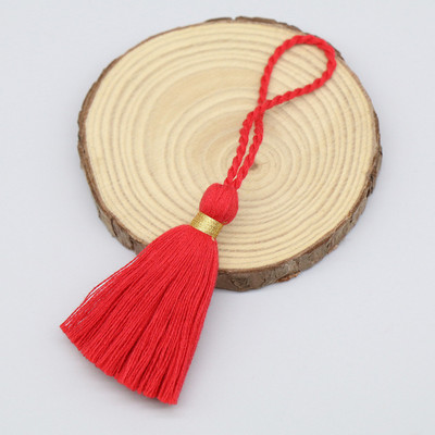 10 ΤΕΜ Φούντες με κρόσσια από καθαρό βαμβάκι 6cm μπρελόκ Φούντες Χρυσή κλωστή Φούντα For Diy Ρούχα κοσμήματα Making Home Decor Accessorie