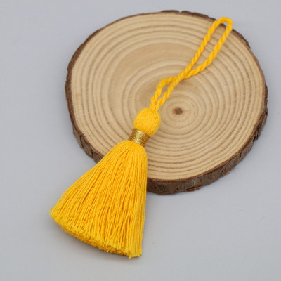 10 ΤΕΜ Φούντες με κρόσσια από καθαρό βαμβάκι 6cm μπρελόκ Φούντες Χρυσή κλωστή Φούντα For Diy Ρούχα κοσμήματα Making Home Decor Accessorie