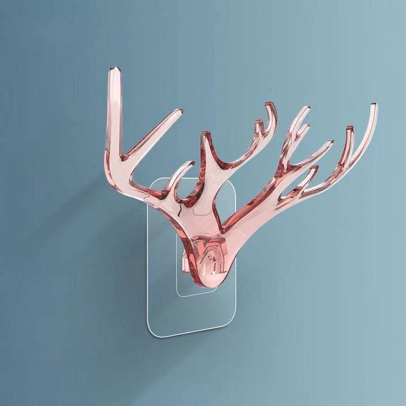 Cârlig pentru agățat pe perete, coarne de cerb, suport de perete pentru agățat haine, pălărie, eșarfă, cheie, coarne de cerb, suport cu cuier, decorare de perete