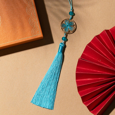 Jauni amatniecības izstrādājumi persiku ziedu pušķi Mode Eleganti pušķi Piekariņi Kuloni DIY pušķi ar cilpām DIY rotaslietu izgatavošanas piederumi