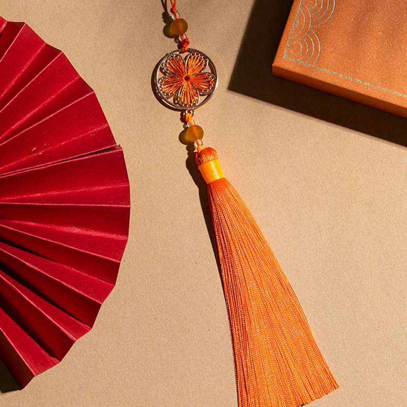 Jauni amatniecības izstrādājumi persiku ziedu pušķi Mode Eleganti pušķi Piekariņi Kuloni DIY pušķi ar cilpām DIY rotaslietu izgatavošanas piederumi