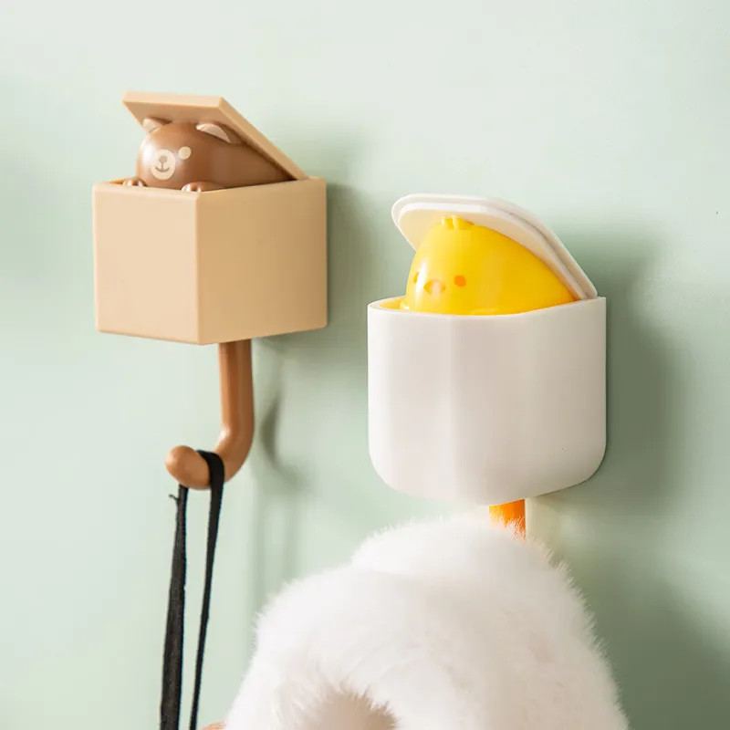 2/1 τεμ. Γάντζοι για γάτες Cartoon Αυτοκόλλητες Κρεμάστρα τοίχου Πόρτας Γάντζοι Κλειδιά Κρεμάστρα για Πετσέτες για Παλτό για Υπνοδωμάτιο Οργανωτική διακόσμηση σπιτιού