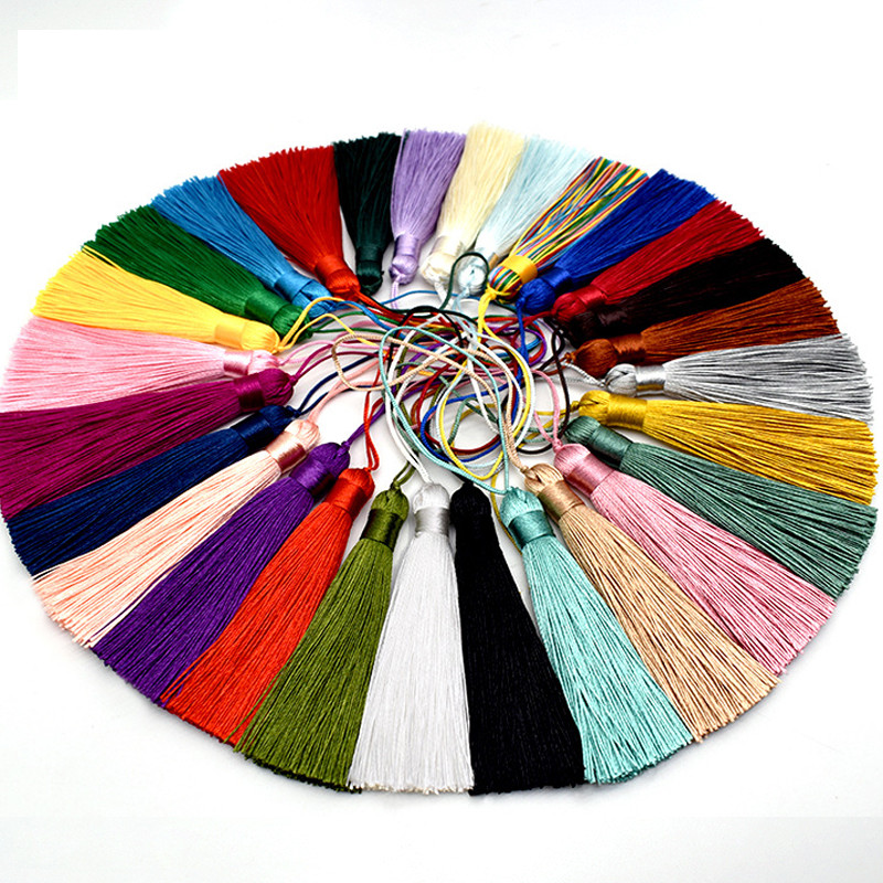 2-5 τμχ/Παρτίδα 8cm Μεταξωτό Πινέλο Κουρτίνας Φούντας με κρόσσια DIY Craft Φούντα Διακοσμητικό για Κουρτίνες Κοσμήματα Κατασκευή Διακόσμηση σπιτιού γάμου