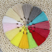 10τμχ Cotton Craft Tassels 8cm Long Fringe for DIY Earring Jewelry Making Key Curtains Fringe Trim Crafts Accessories