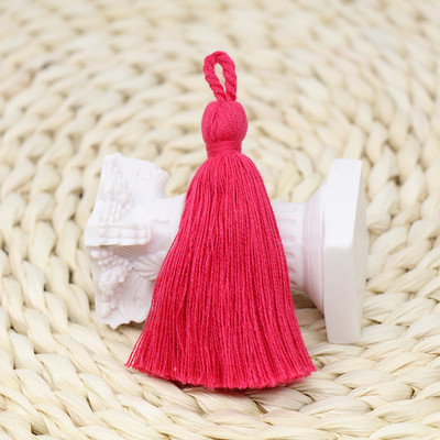 10τμχ Cotton Craft Tassels 8cm Long Fringe for DIY Earring Jewelry Making Key Curtains Fringe Trim Crafts Accessories