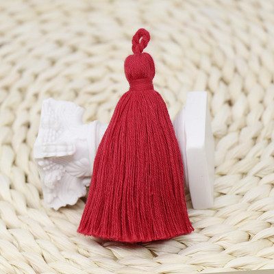 10τμχ Cotton Craft Tassels 8cm Long Fringe for DIY Earring Jewelry Making Key Curtains Fringe Trim Crafts Accessories