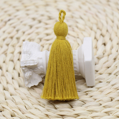 10τμχ Cotton Craft Tassels 8cm Long Fringe for DIY Earring Jewelry Making Key Curtains Fringe Trim Crafts Accessories