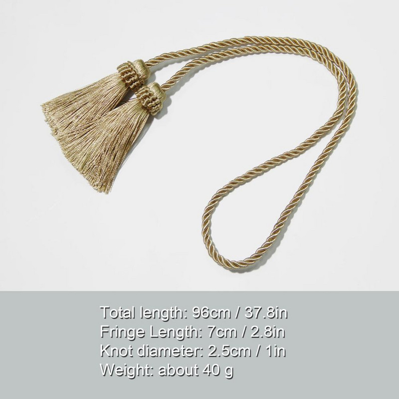 1 buc accesorii de cameră cu ciucuri ciucuri draperii franjuri draperii lucrate manual strâns bile cataramă frânghie suport draperii bandaj