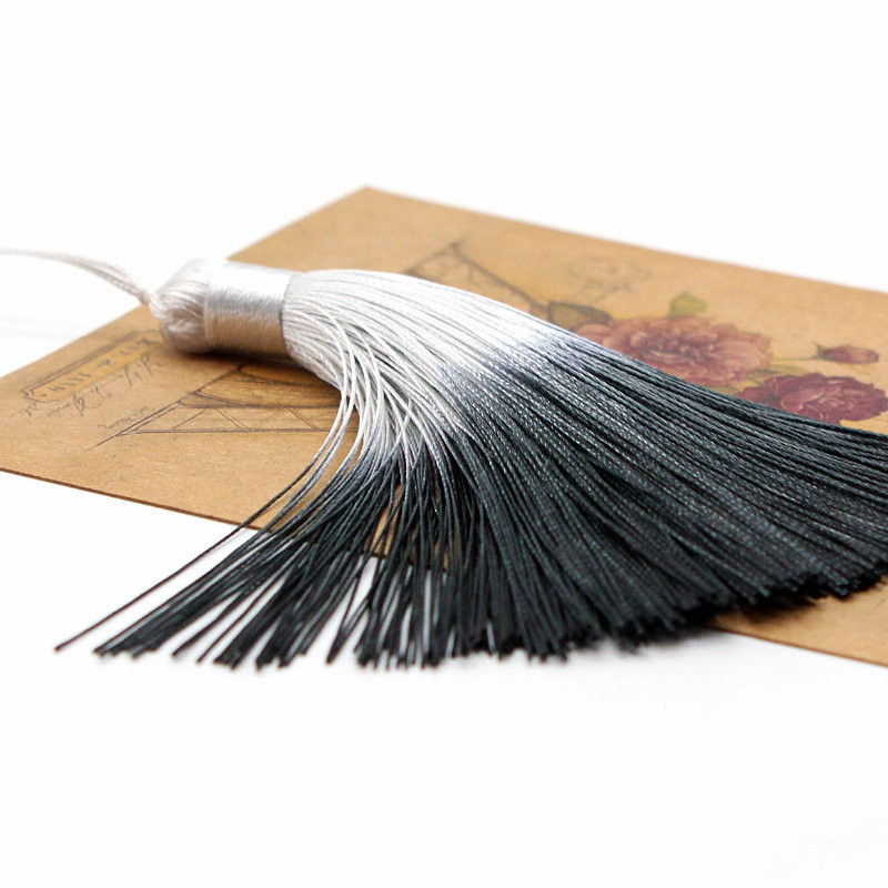 2 buc 9,5 cm ciucuri din poliester de culoare cu inel de agățat mătase breton cusut ciucuri ciucuri decorative cheie pentru pandantive decor acasă