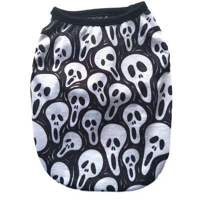 Oblečenie pre domáce zvieratá, vesta pre psov, bavlnený kabát pre psov, leto a jeseň, kreslená lebka, vesta pre psov, šteniatko, malé a stredné psy, oblečenie pre domáce zvieratá, veľkosť 2XS-5XL