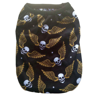 Oblečenie pre domáce zvieratá, vesta pre psov, bavlnený kabát pre psov, leto a jeseň, kreslená lebka, vesta pre psov, šteniatko, malé a stredné psy, oblečenie pre domáce zvieratá, veľkosť 2XS-5XL