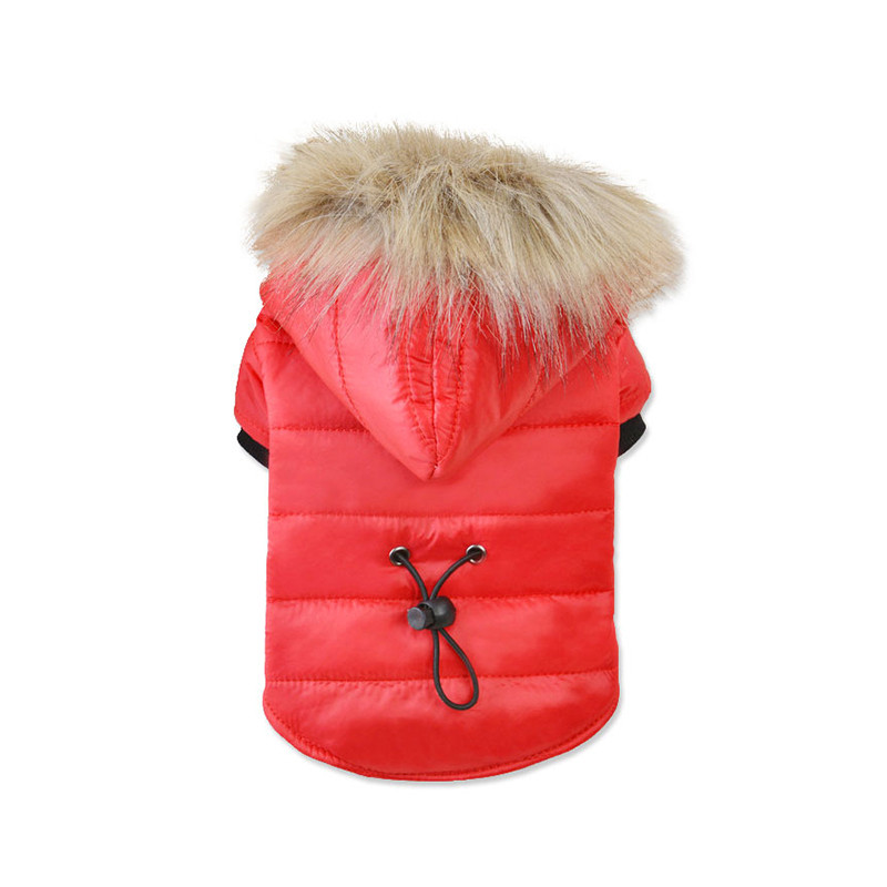 Χειμερινό Ζεστό Σακάκι Ρούχα σκυλιών για μικρά σκυλιά Γάτες Μαλακή κουκούλα Παλτό για σκύλους για κουκούλα Chihuahua μονόχρωμη κουκούλα για κουτάβια