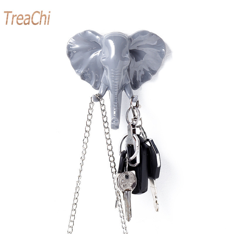 Cârlige de perete cu cap de elefant Umeraș pentru ușă, cheie, haine, haine, pălărie, pungi, suport decor pentru prosoape, pentru sufragerie, baie