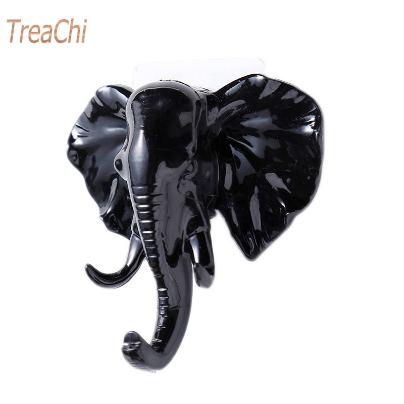 Cârlige de perete cu cap de elefant Umeraș pentru ușă, cheie, haine, haine, pălărie, pungi, suport decor pentru prosoape, pentru sufragerie, baie