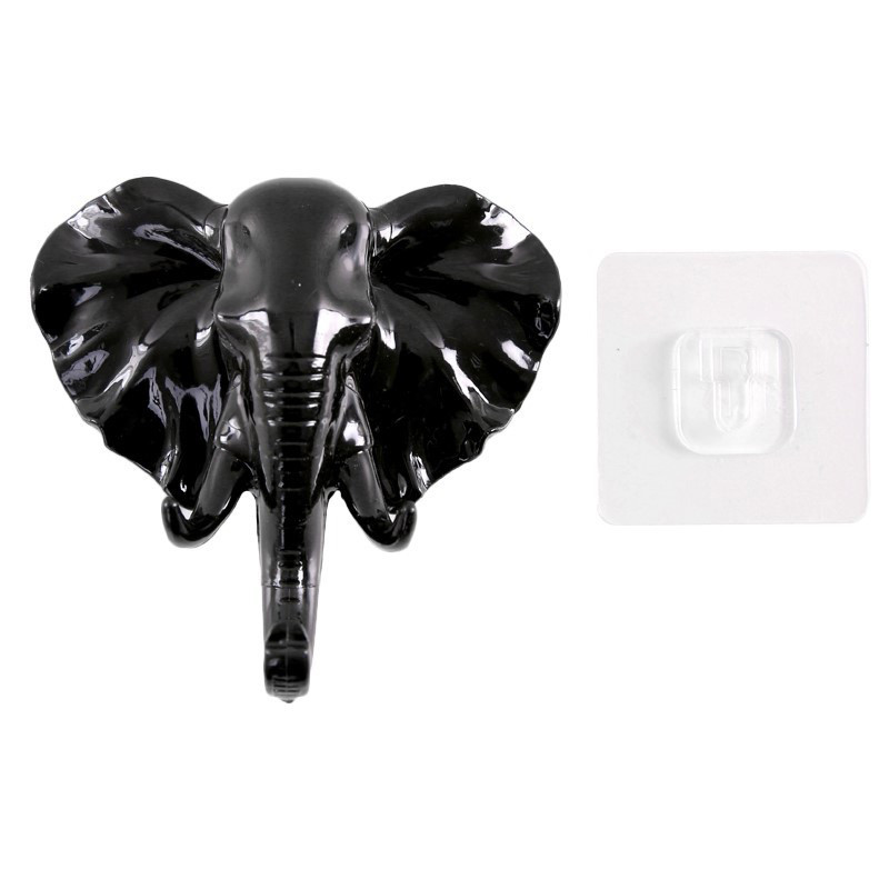 Cârlige de perete cu cap de elefant Umeraș pentru ușă, cheie, haine, haine, pălărie, pungi, suport decor pentru prosoape, pentru sufragerie, baie