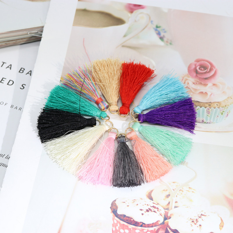 10 kom. Višebojni poliester pamuk rese Nakit Dodaci DIY Narukvice Ogrlica Naušnice Materijali Ženski nakit