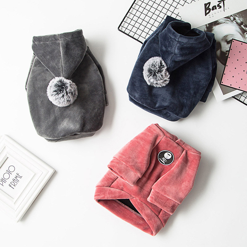 Ziemas mājdzīvnieku suņu apģērbi Mopsis Franču buldogu apģērbi suņiem Mētelis resns suns jaka kucēns mājdzīvnieku apģērbs suņiem kapuci Ropa Perro York