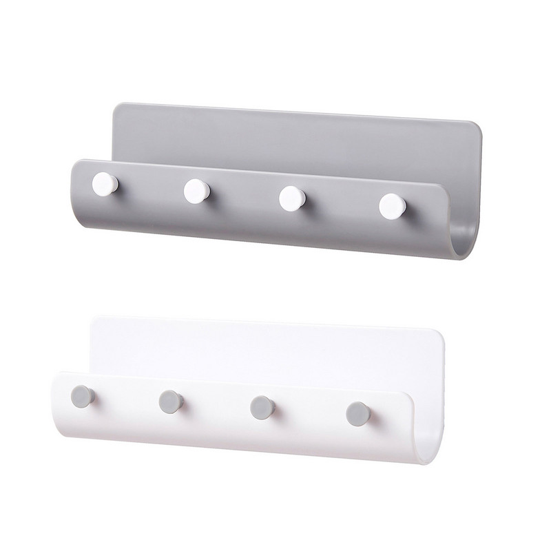 Αυτοκόλλητη θήκη κλειδιού Επιτοίχια ράφι στεγνώματος κουζίνας Ανθεκτικό Δοχείο αποθήκευσης χωρίς διάτρηση για μηνύματα τηλεφώνου με βραχιόλια