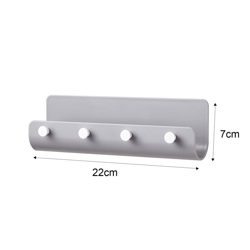 Αυτοκόλλητη θήκη κλειδιού Επιτοίχια ράφι στεγνώματος κουζίνας Ανθεκτικό Δοχείο αποθήκευσης χωρίς διάτρηση για μηνύματα τηλεφώνου με βραχιόλια