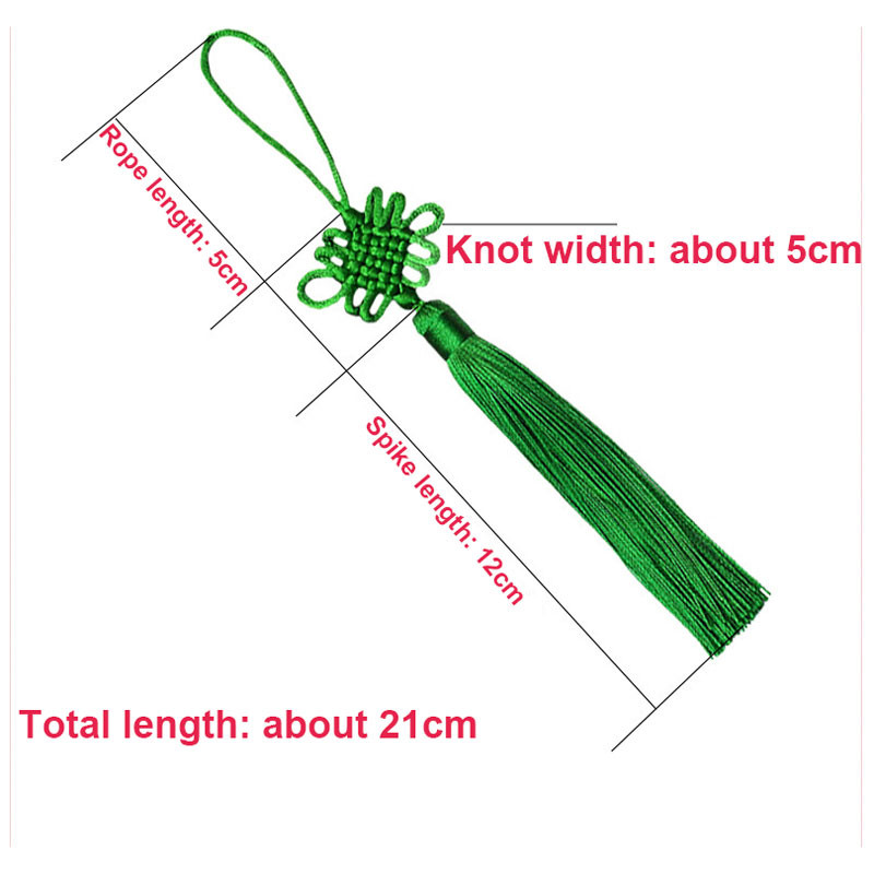 2 τμχ Φούντα Κρόσια Χειροποίητο Μεταξωτό Νήμα Κινέζικο Κόμπο Φούντα Κτυπήματα Φούντα λουλουδιών για DIY χειροτεχνική πόρτα αυτοκινήτου Χειροποίητη διακόσμηση σπιτιού