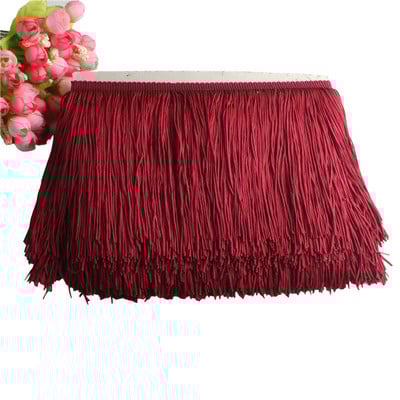 Frumos 1Yard Dantela Fringe Trim 10cm Lățime ciucuri Fringe Tunde pentru DIY Latină rochie Scena haine Accesorii Panglică dantelă 10cm