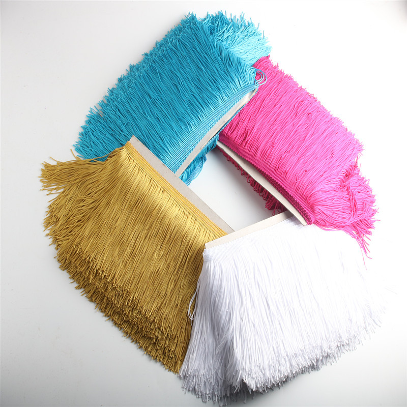 Frumos 1Yard Dantela Fringe Trim 10cm Lățime ciucuri Fringe Tunde pentru DIY Latină rochie Scena haine Accesorii Panglică dantelă 10cm