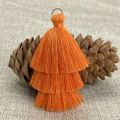 10 τμχ Τρεις στρώσεις Φούντα κρόσια Κρεμαστό DIY Κρεμαστά πάρτι Κορδόνια Δαχτυλίδι Φούντα Διακοσμητικά Ενδύματα Κουρτίνες Κοσμήματα Διακόσμηση Φούντες Δαντέλα